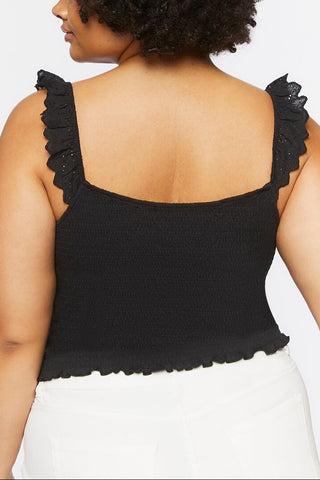 Plus Size Smocked Tank Top
