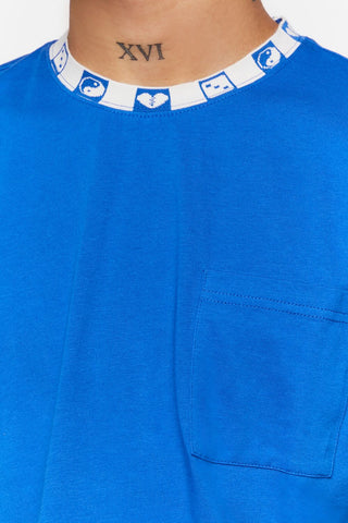 Graphic-Trim Crew Tee