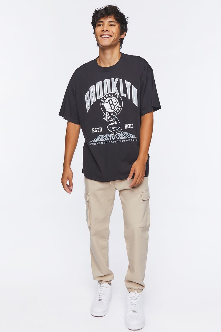  Forever 21 Brooklyn Nets Graphic Tee - black multi - Bonton