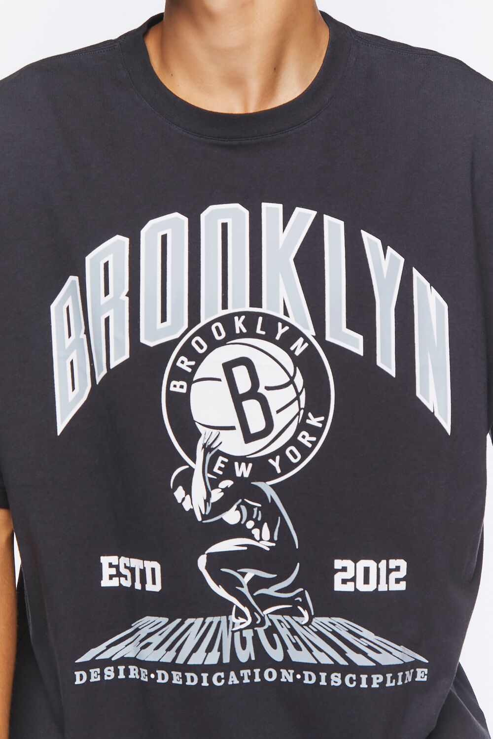  Forever 21 Brooklyn Nets Graphic Tee - black multi - Bonton
