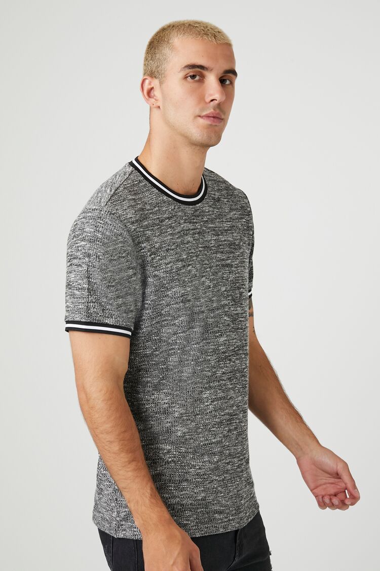  Forever 21 Marled Ringer Tee - light grey multi - Bonton