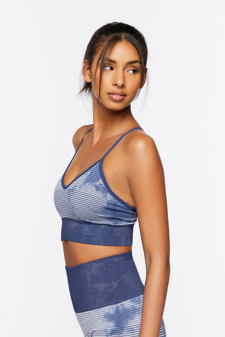 Seamless Longline Tie-Dye Sports Bra