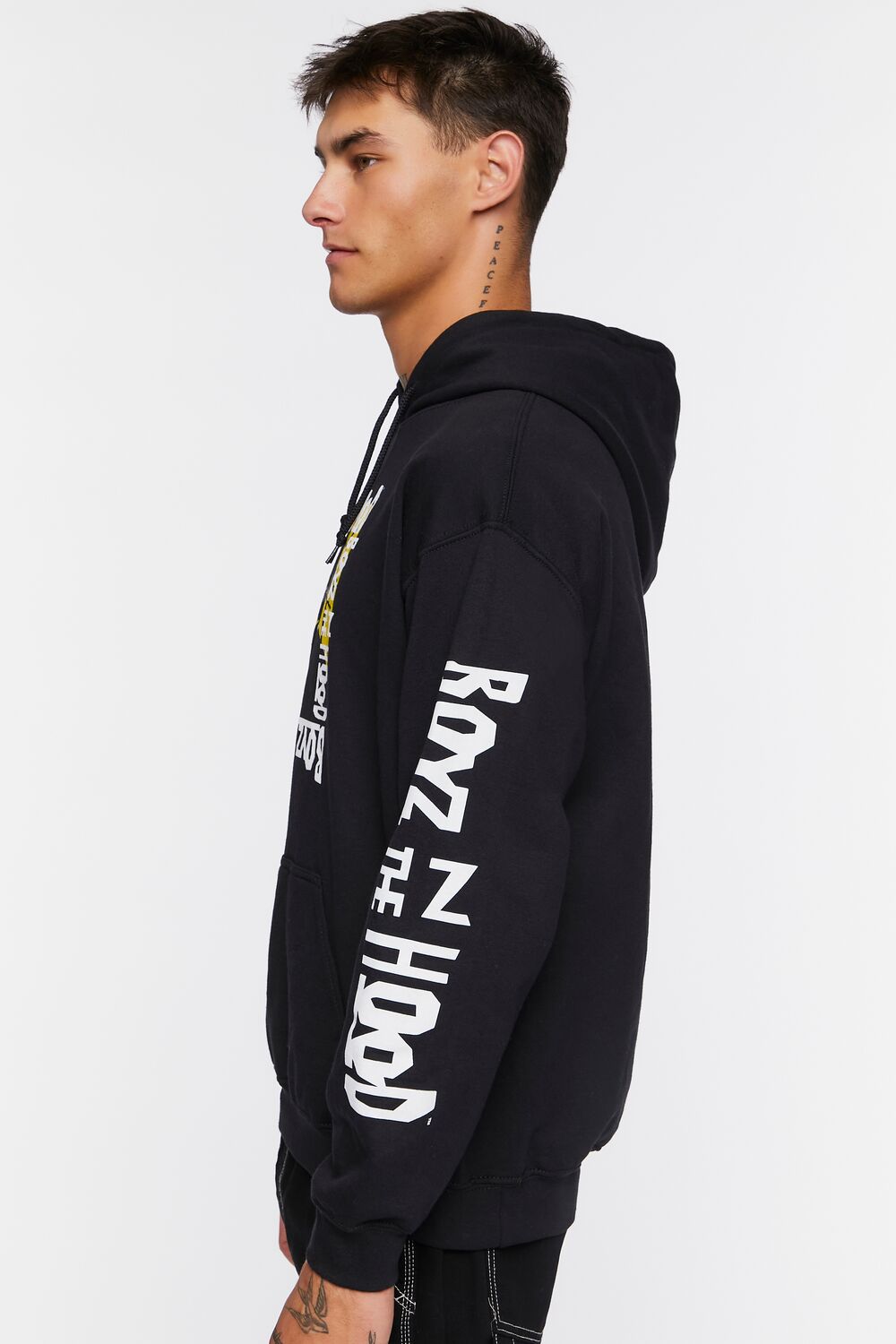  Forever 21 Boyz N The Hood Graphic Hoodie - black multi - Bonton