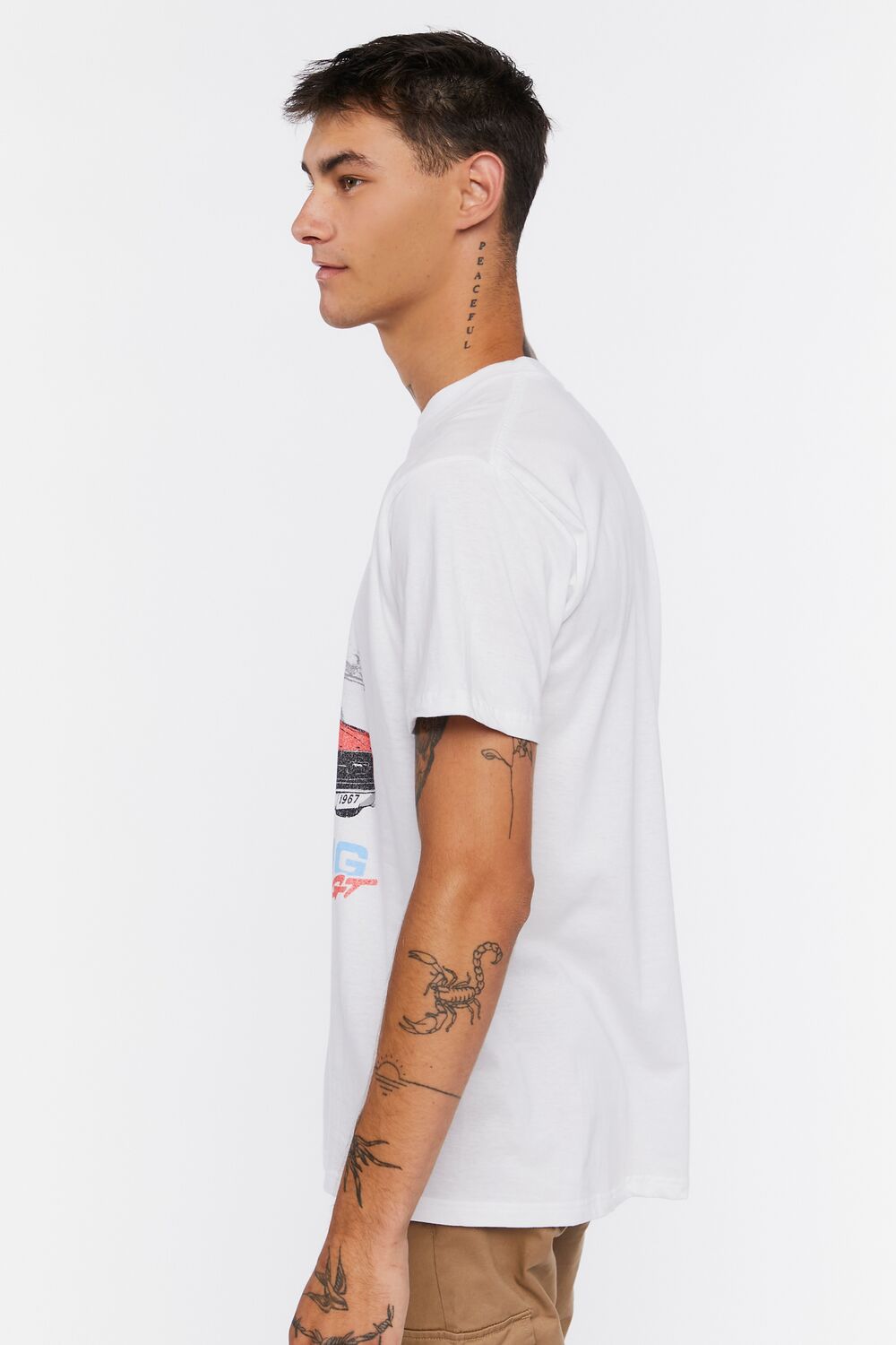  Forever 21 Ford Mustang Graphic Tee - white multi - Bonton