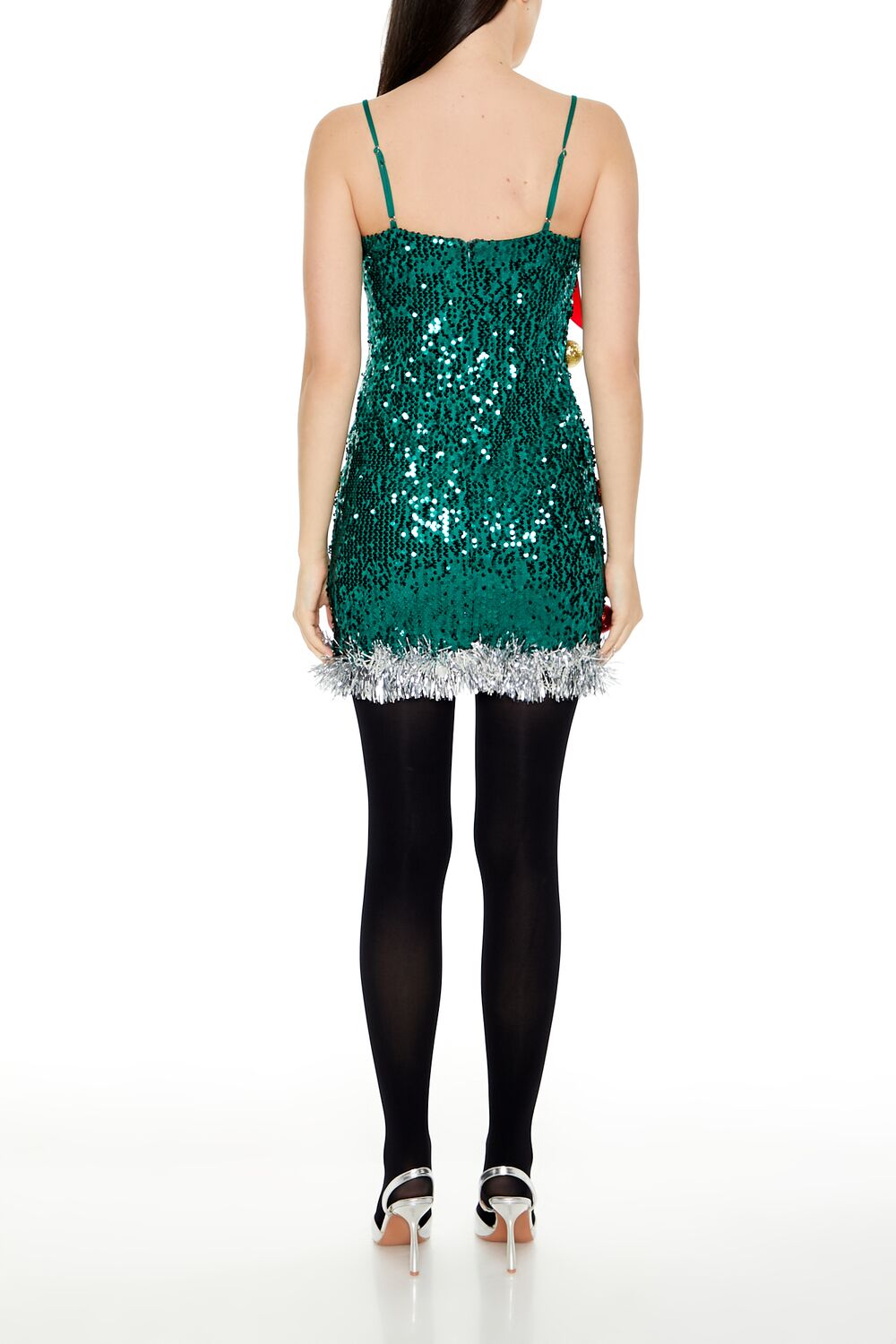  Forever 21 Sequin Christmas Tree Dress - green-multi-swatch - Bonton
