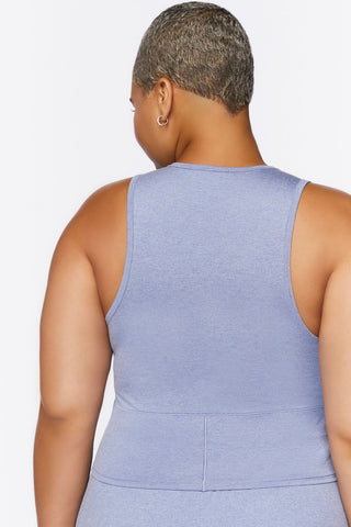 Plus Size Active Cropped Tank Top