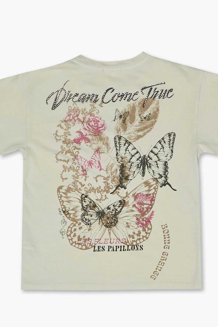  Forever 21 Girls Dreams Come True Graphic Tee (Kids) - cream multi - Bonton