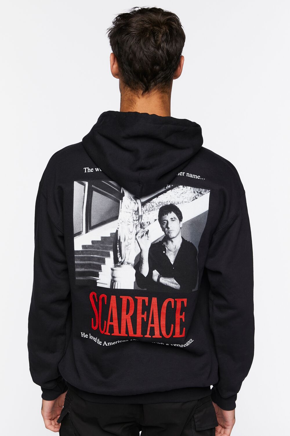  Forever 21 Scarface Graphic Hoodie - black multi - Bonton