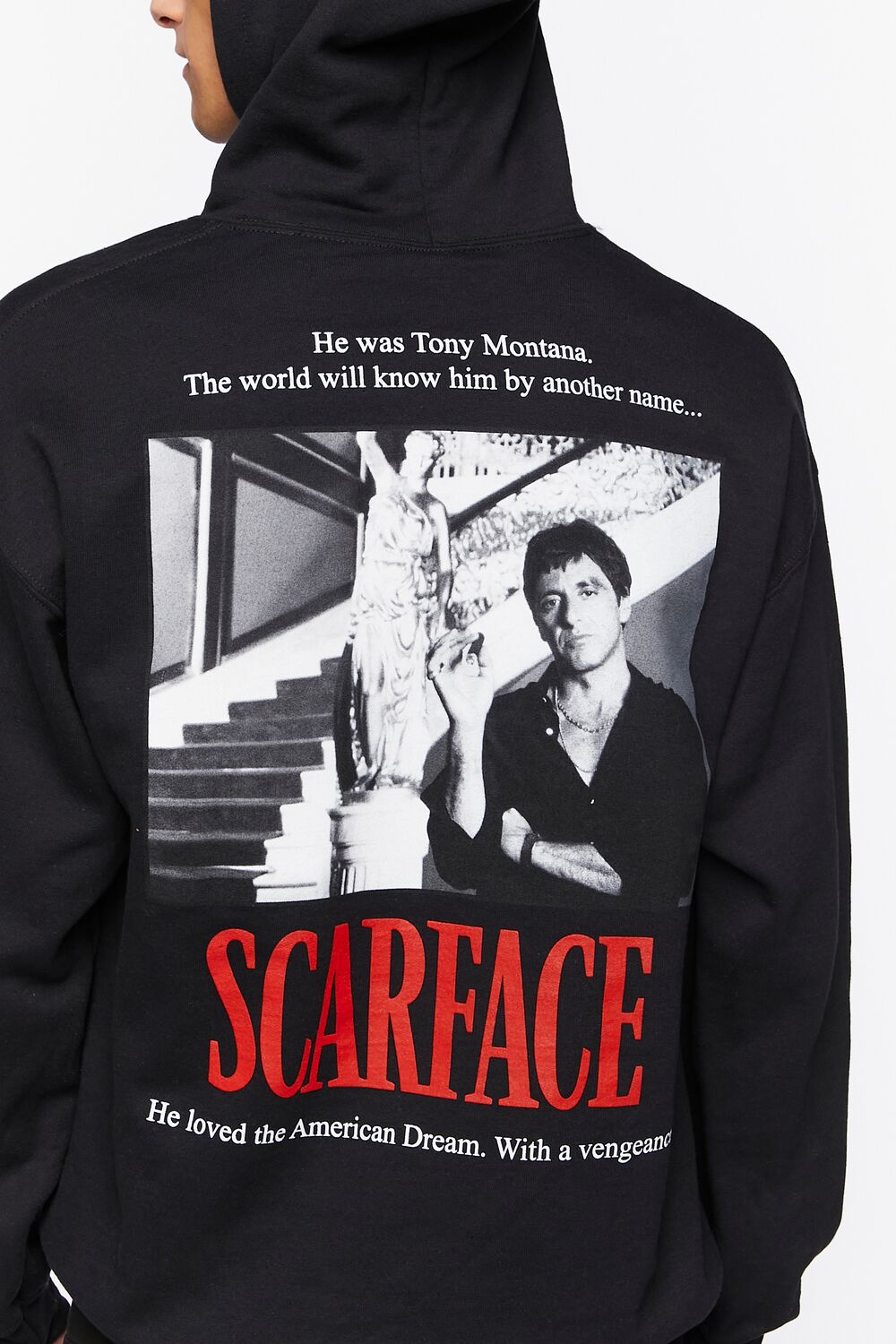  Forever 21 Scarface Graphic Hoodie - black multi - Bonton