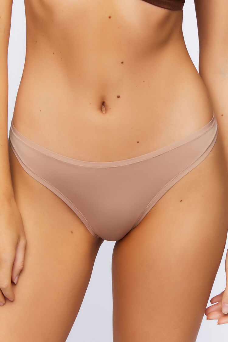  Forever 21 Mid-Rise Bikini Panties - almond - Bonton
