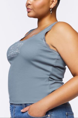 Plus Size Fairy Graphic Tank Top