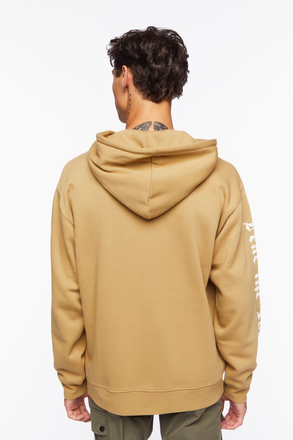  Forever 21 Fear The Youth Graphic Hoodie - brown white - Bonton