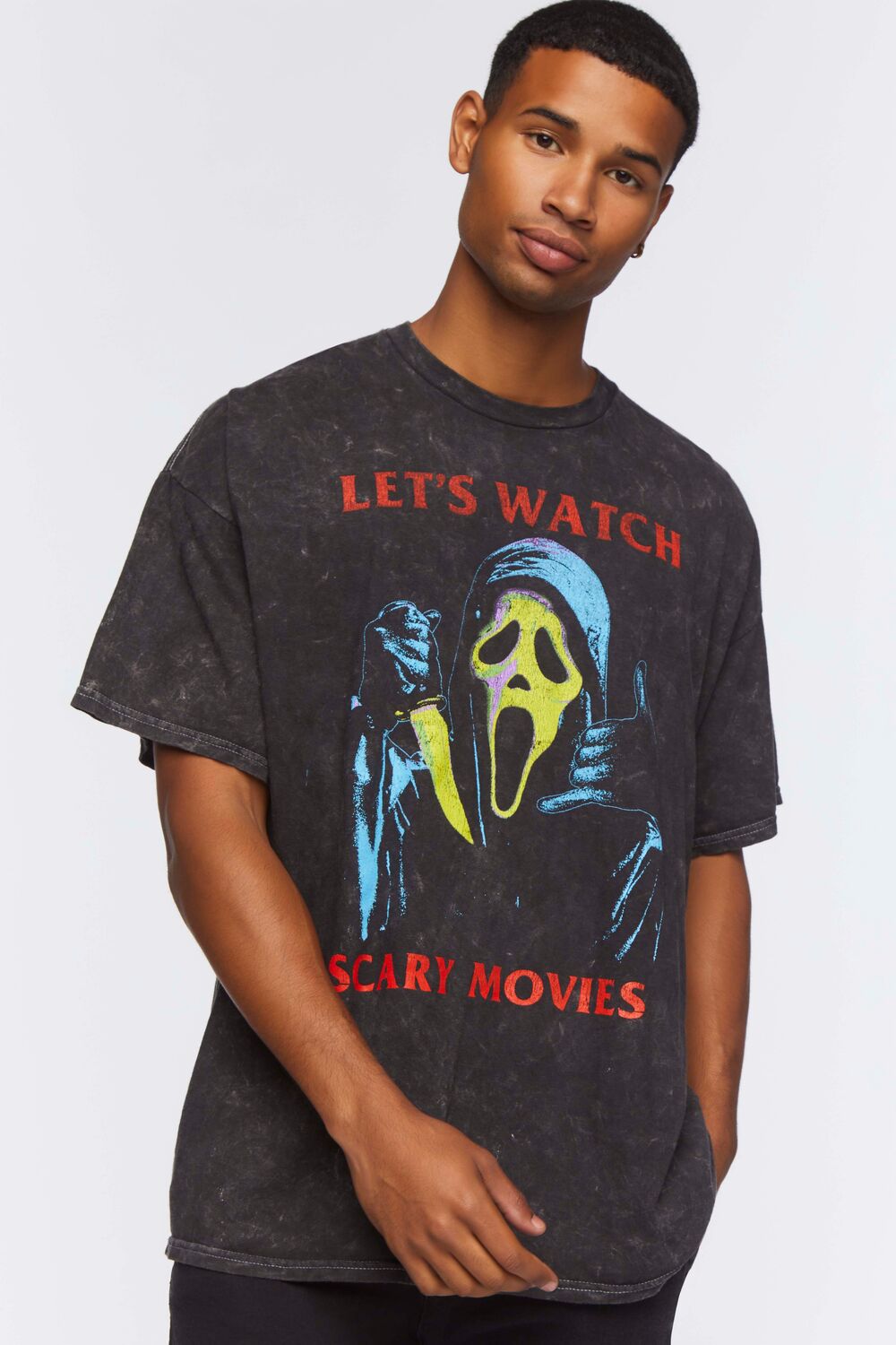  Forever 21 Scream Graphic Tee - black multi - Bonton