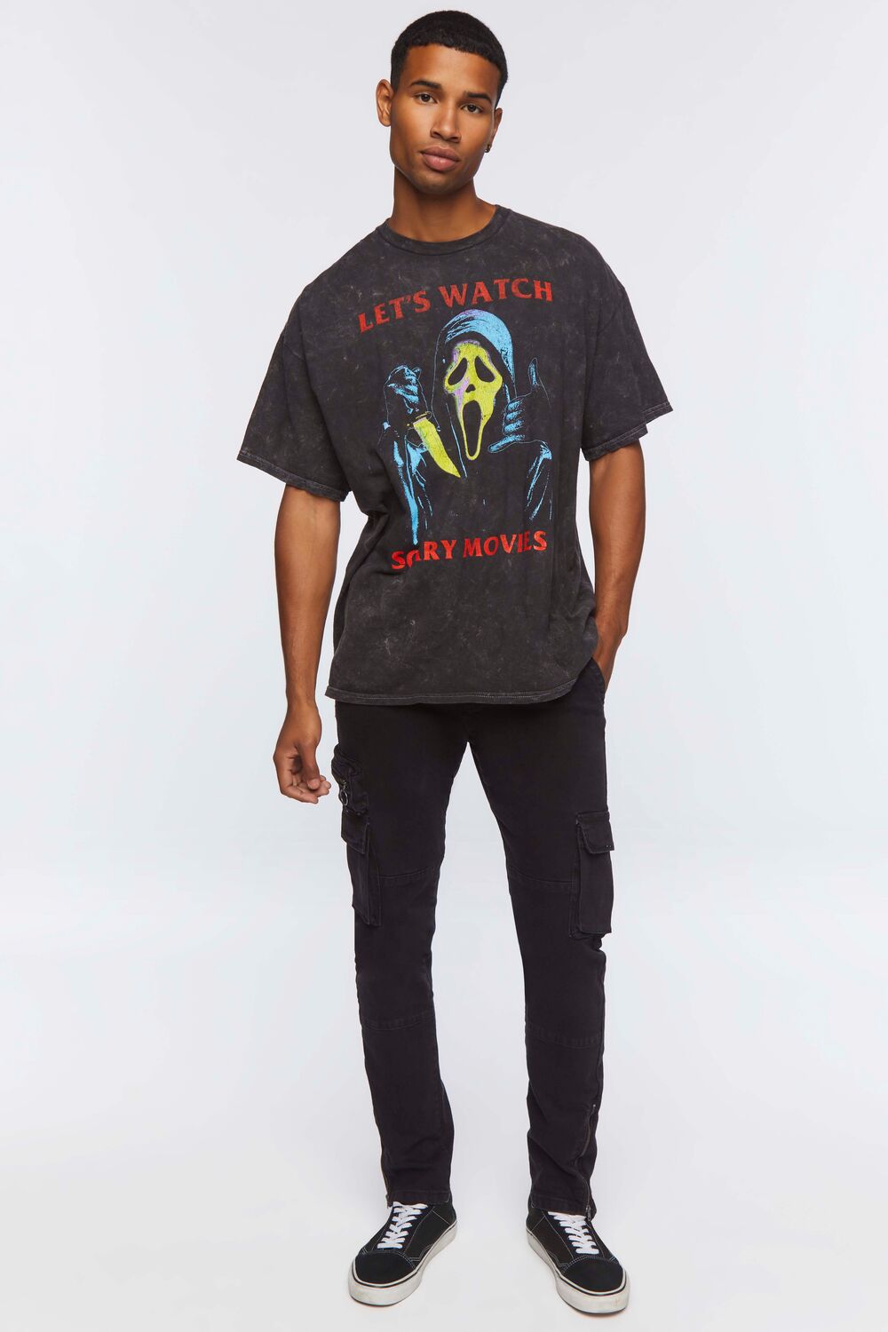  Forever 21 Scream Graphic Tee - black multi - Bonton