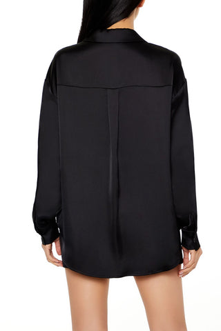 Oversized Satin Shirt