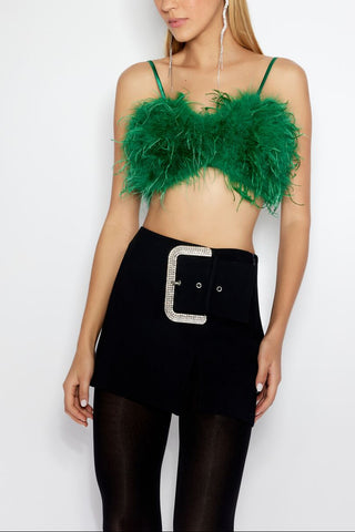 Feather Cropped Cami