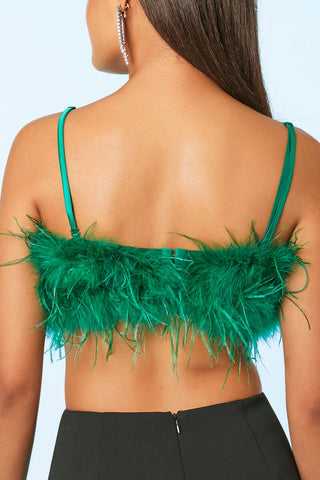 Feather Cropped Cami