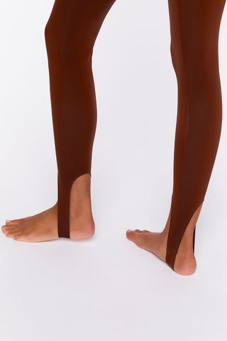 Faux Leather Stirrup Leggings