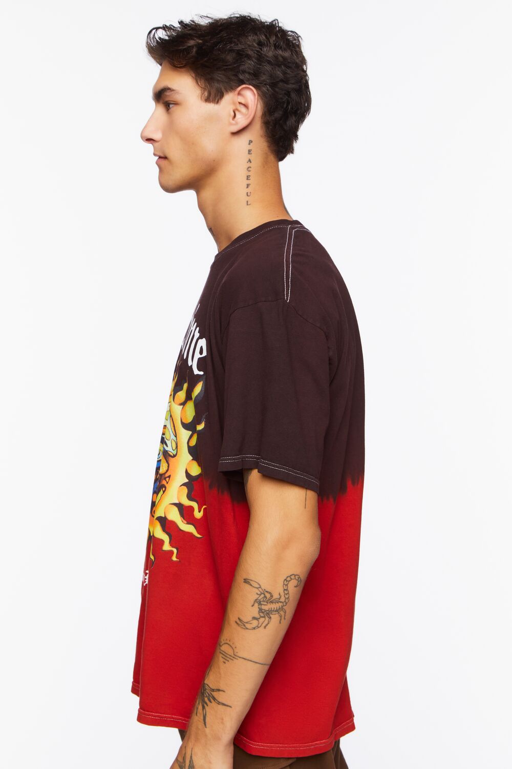  Forever 21 Sublime Dip-Dye Graphic Tee - black multi - Bonton