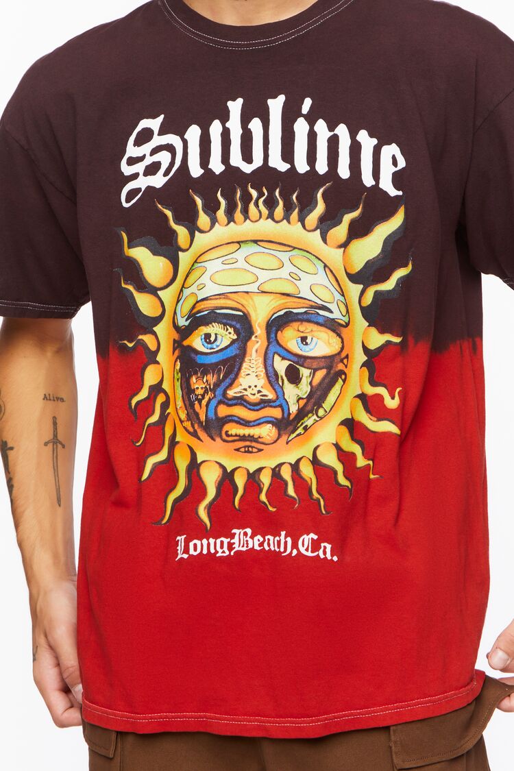  Forever 21 Sublime Dip-Dye Graphic Tee - black multi - Bonton