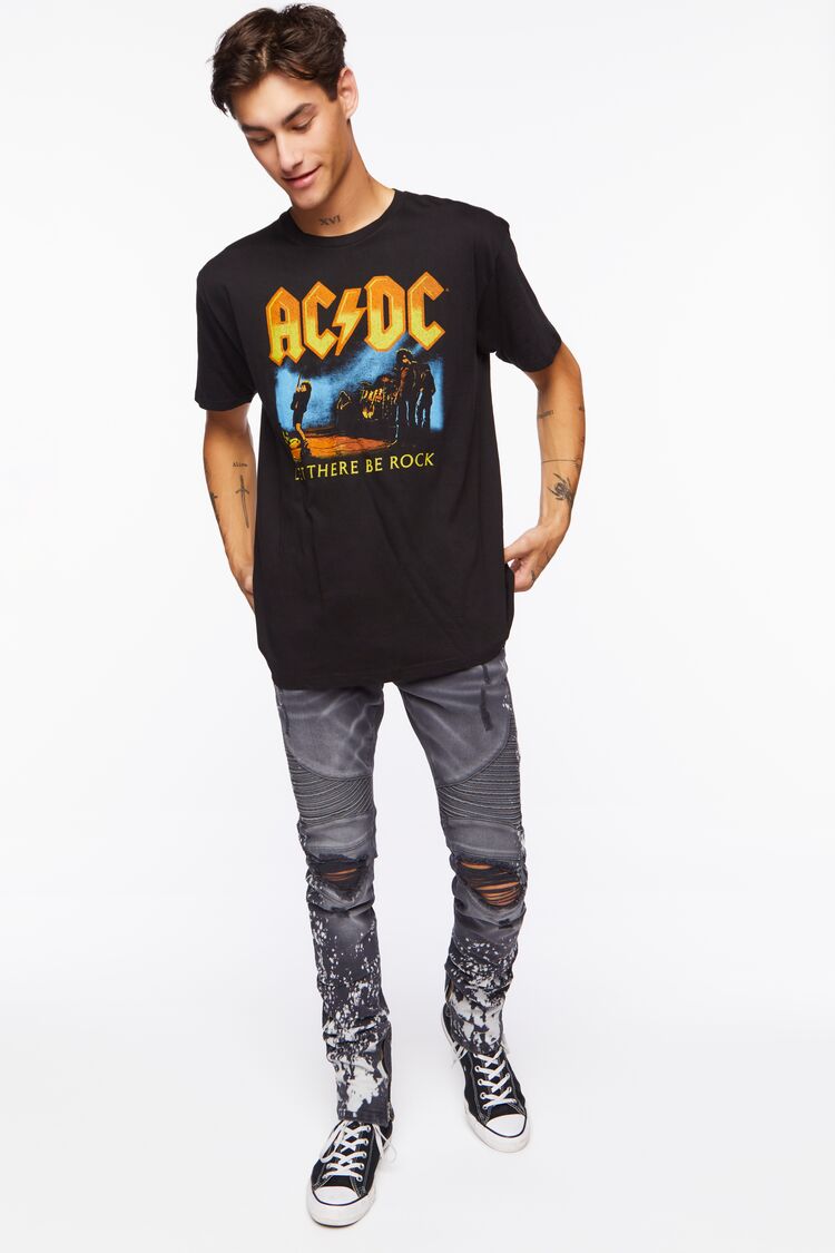  Forever 21 ACDC Graphic Tee - black multi - Bonton