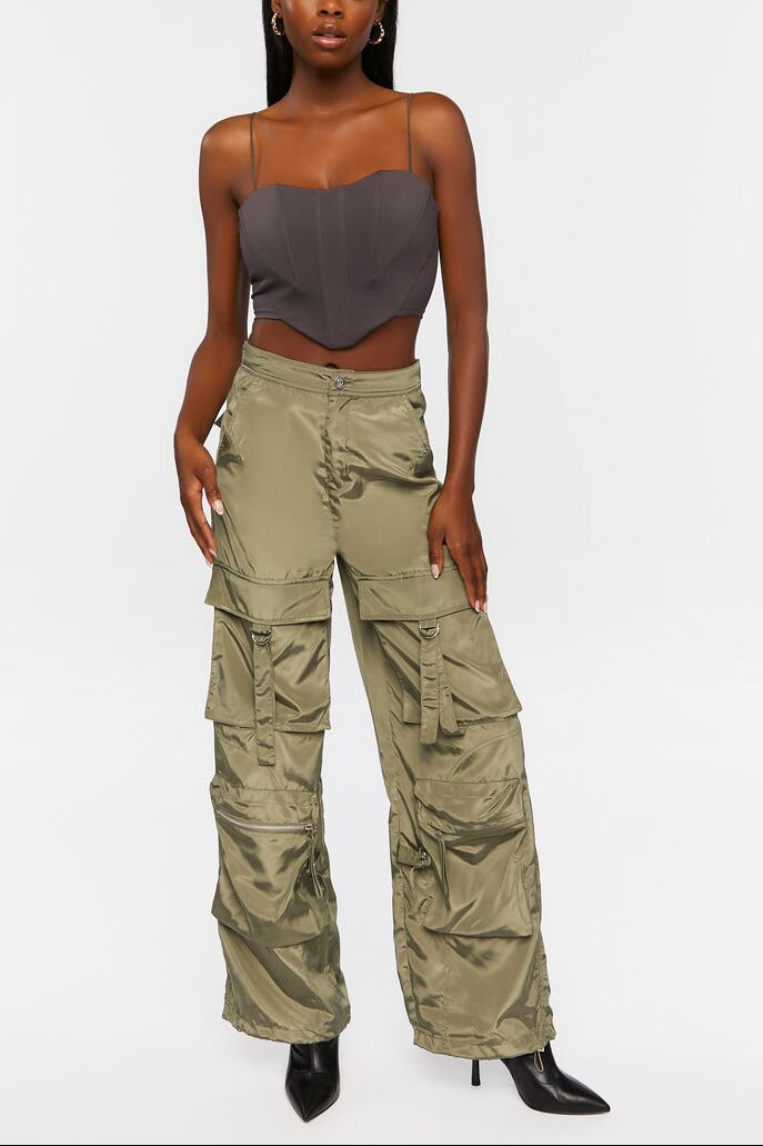  Forever 21 Bustier Crop Top - charcoal - Bonton