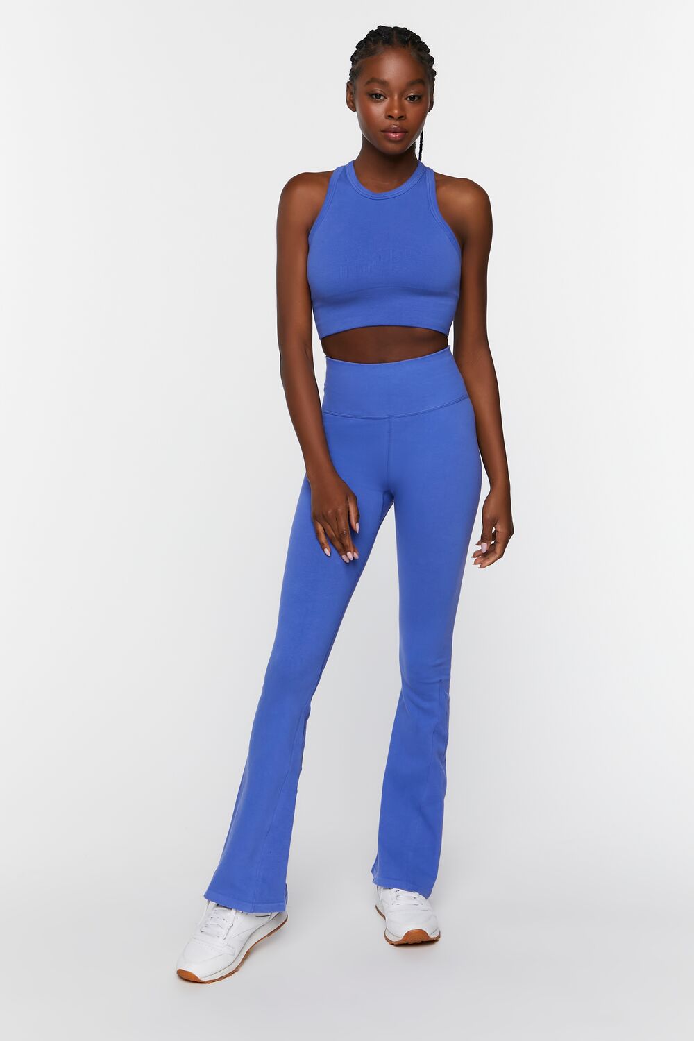  Forever 21 Seamless Racerback Sports Bra - blue - Bonton
