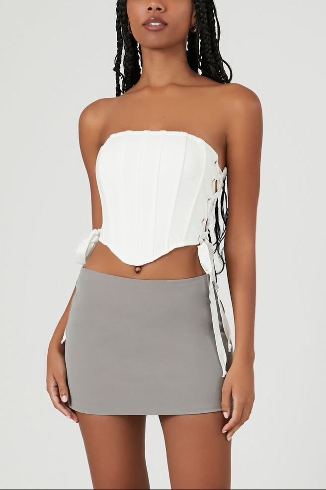  Forever 21 A-Line Micro Mini Skirt - black - Bonton