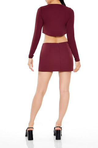 A-Line Micro Mini Skirt