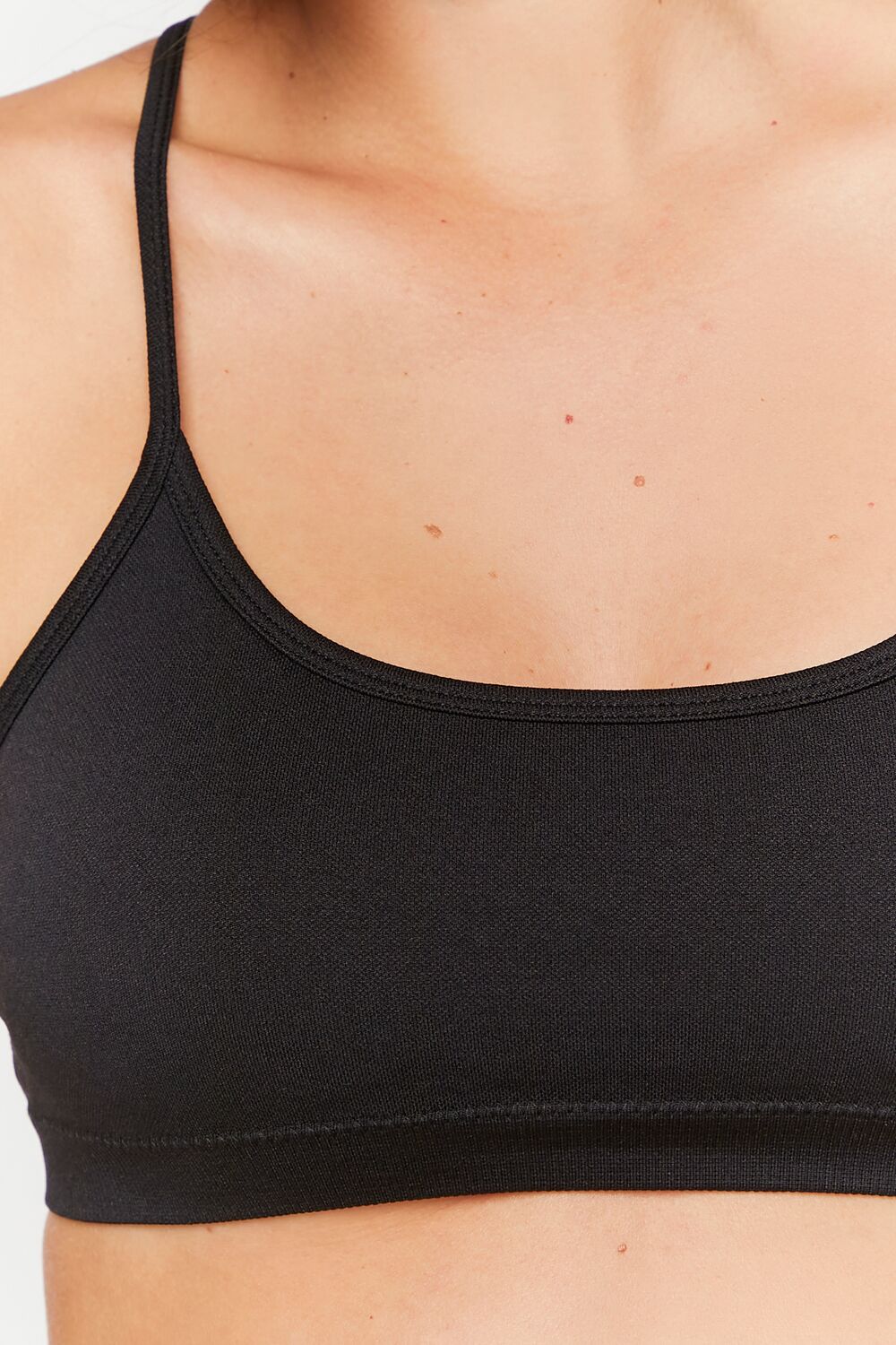  Forever 21 Seamless Perforated Sports Bra - black - Bonton