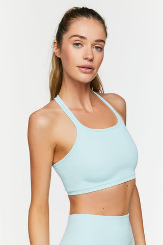 Seamless Caged-Back Sports Bra