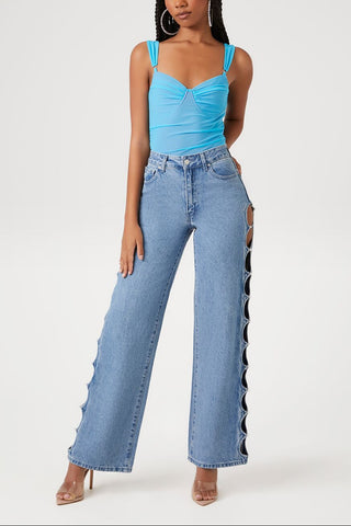 Mesh Sweetheart Bodysuit