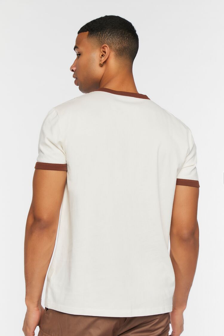  Forever 21 Desert Parties Graphic Ringer Tee - cream multi - Bonton