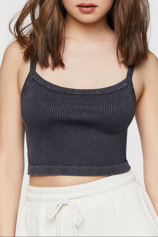 Seamless Mineral Wash Cropped Cami