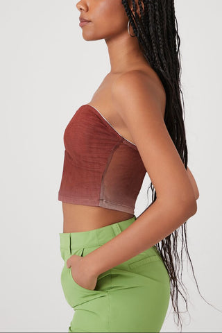 Butterfly Cropped Tube Top