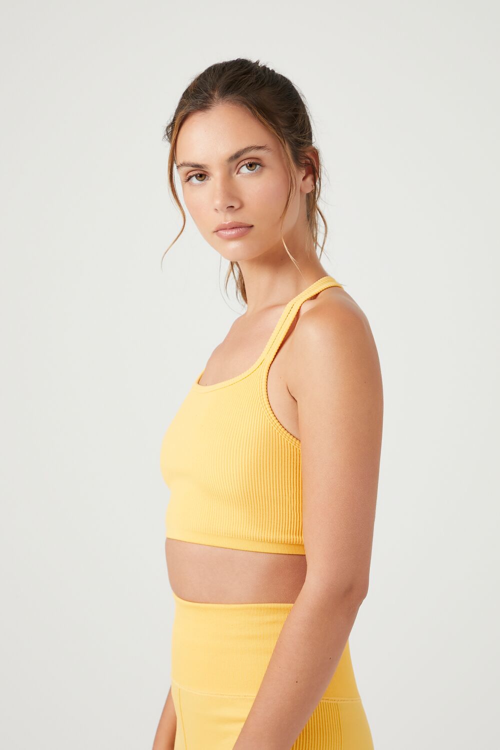  Forever 21 Seamless Strappy Sports Bra - blue moon - Bonton