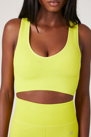 Seamless Ribbed Sports Bra