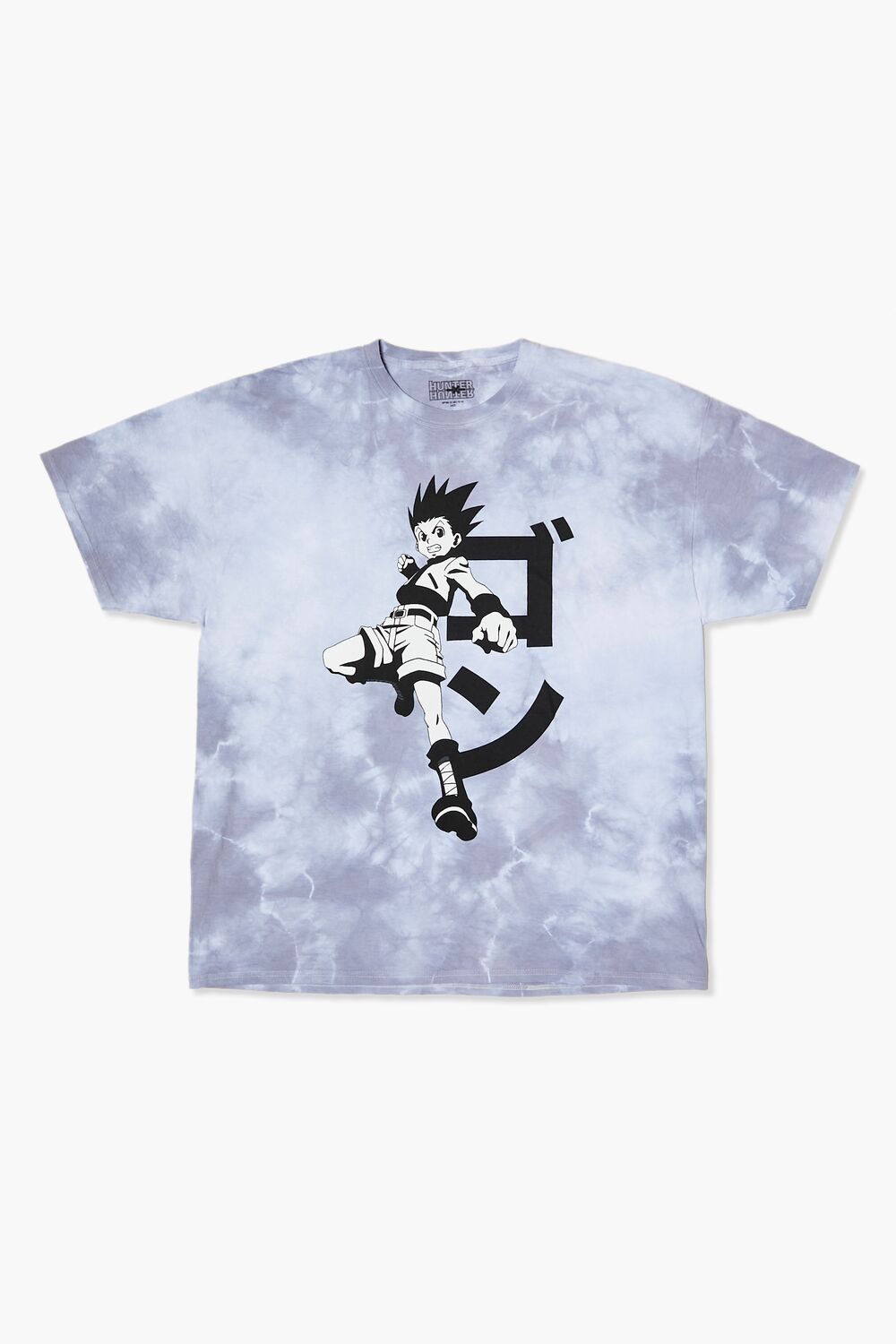  Forever 21 Cloud Wash Hunter x Hunter Graphic Tee - grey multi - Bonton