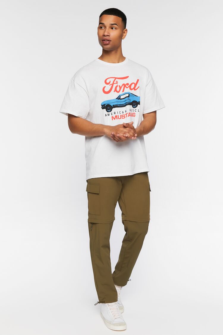 Forever 21 Ford Mustang Graphic Tee - white multi - Bonton