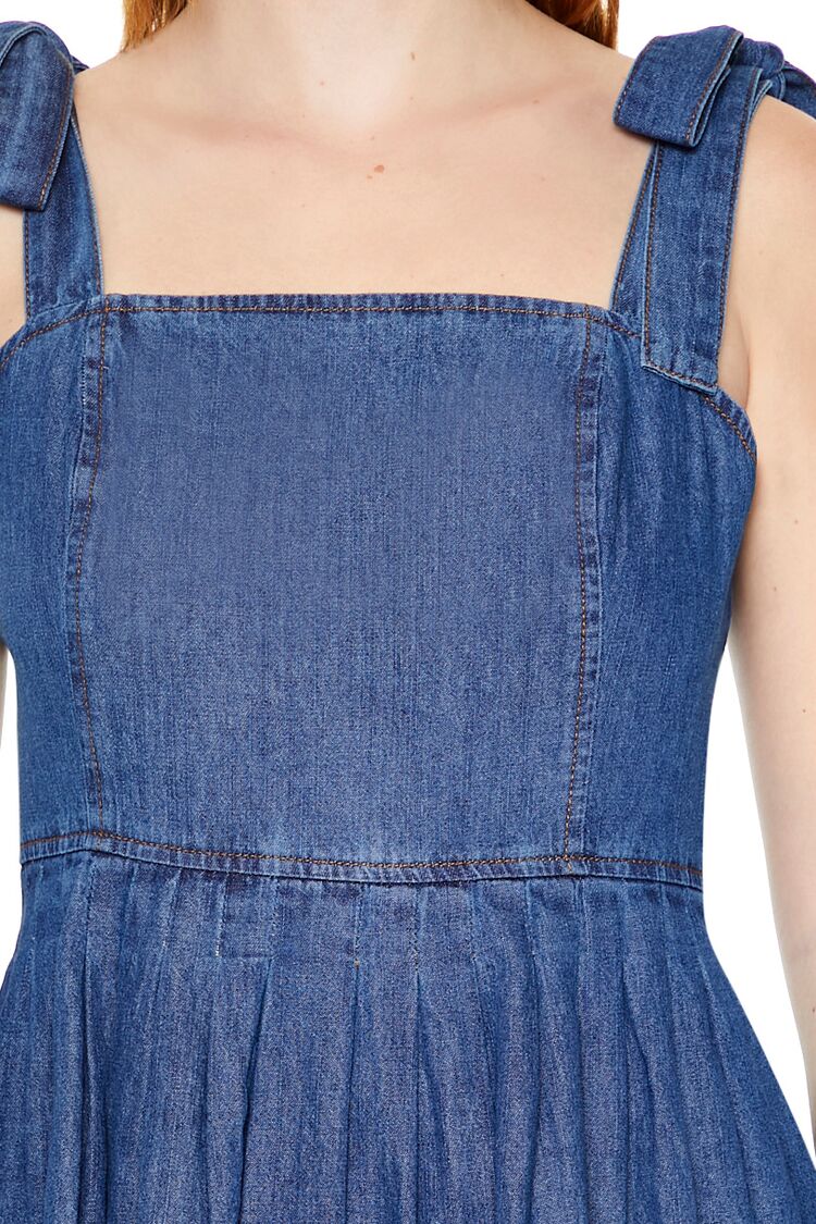  Forever 21 Denim Fit & Flare Mini Dress - medium denim - Bonton