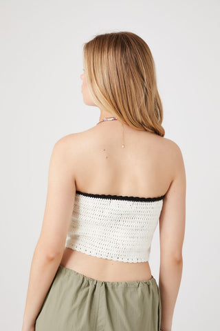 Sweater-Knit Cropped Tube Top