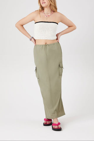 Sweater-Knit Cropped Tube Top