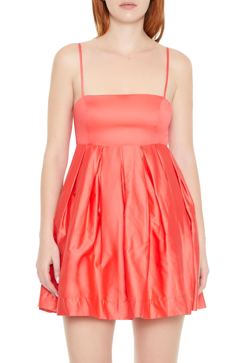 fit and flare dress coral Fit & Flare Cami Mini Dress