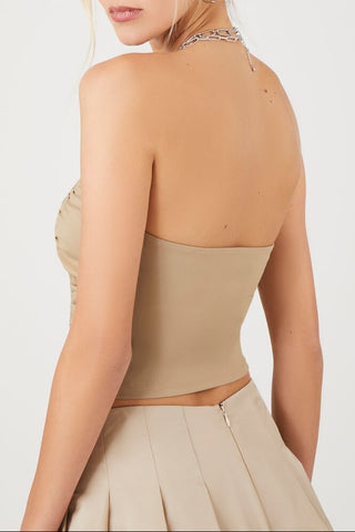 Toggle Drawstring Tube Top