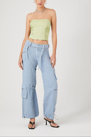 Toggle Drawstring Tube Top