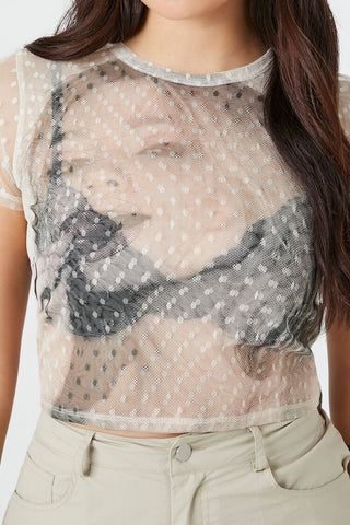 Mesh Graphic Baby Tee