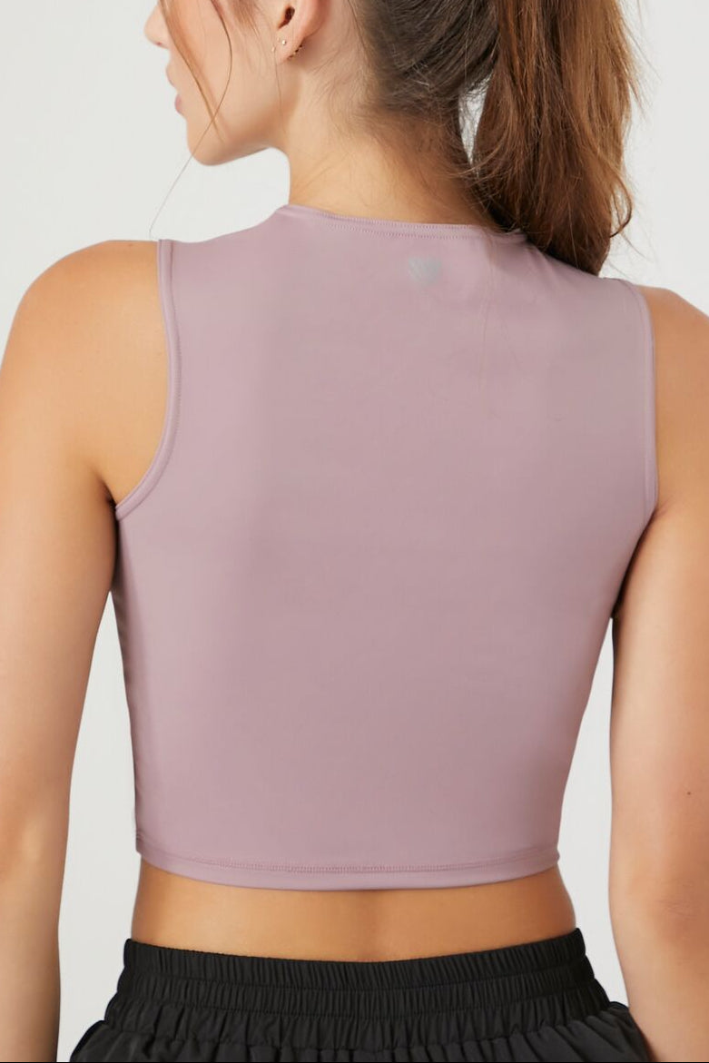  Forever 21 Active 21 Graphic Crop Top - purple - Bonton