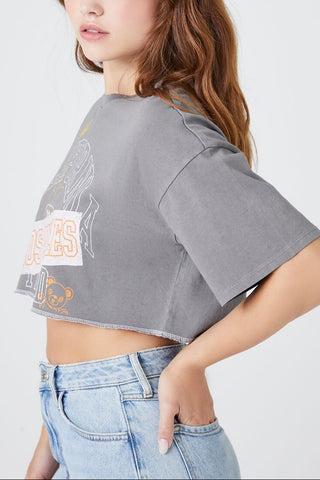 California Graphic Cropped Tee