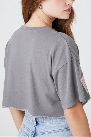 California Graphic Cropped Tee