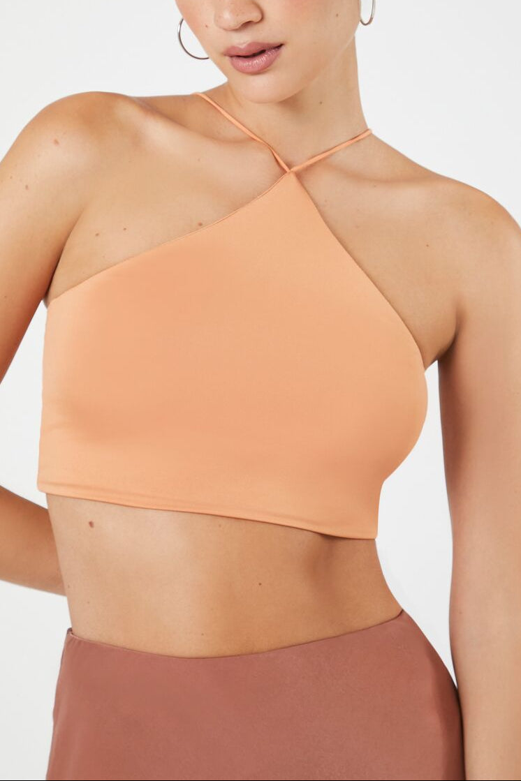  Forever 21 V-Strap Cropped Cami - toasted almond - Bonton